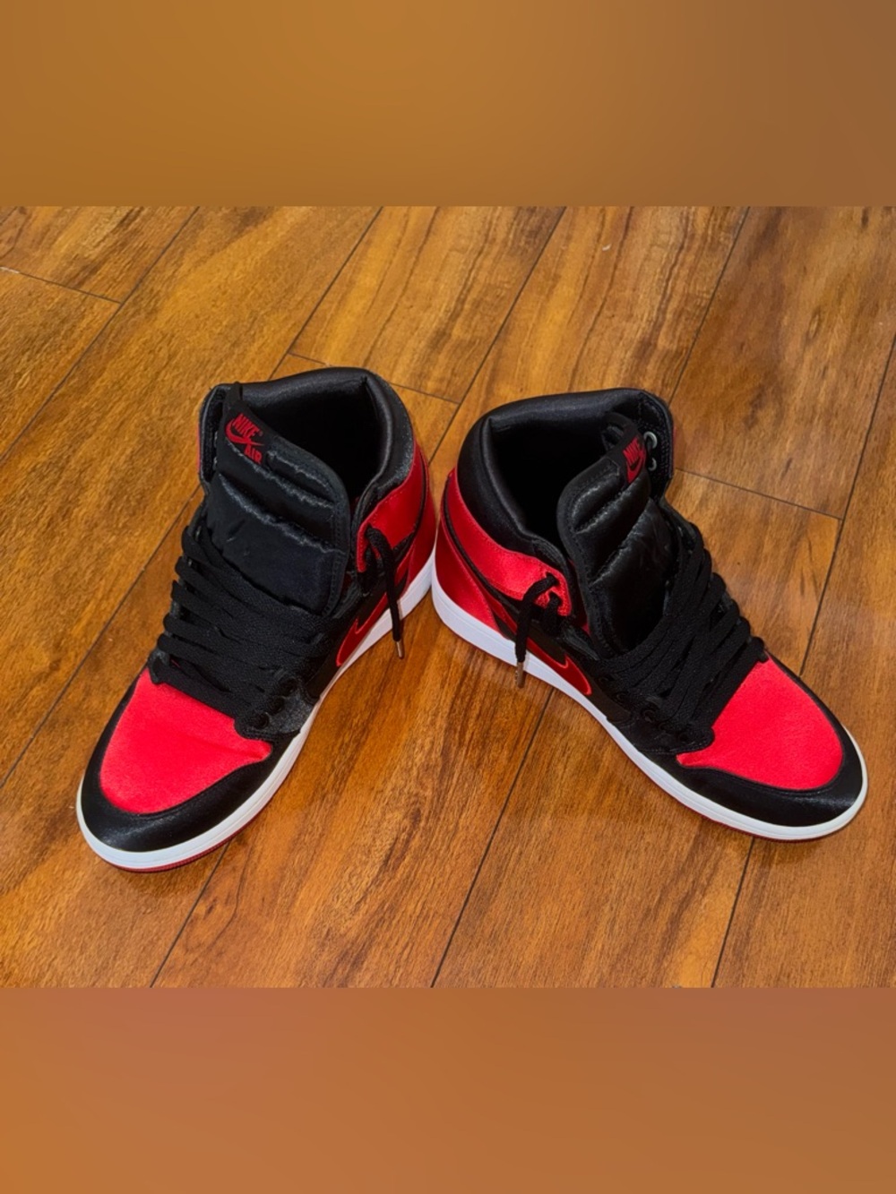 Nike High-Top Sneakers - Black & Red